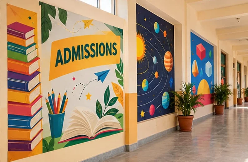 Illustrative concept showing school & coaching graphics, not an installed customer project